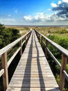 Boardwalk to beach